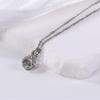 Luxury Titanium Heart Projection Necklace: 100 Languages 'I Love You' Non-Fading Clavicle Chain