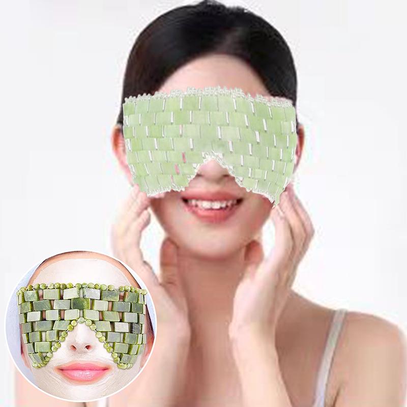 Natural Jade Eye Mask Massager Cooling Jade Eye Mask Eye For Eye Relax Sleep Massager Mask Tools Mask Care Stone Face Sleep