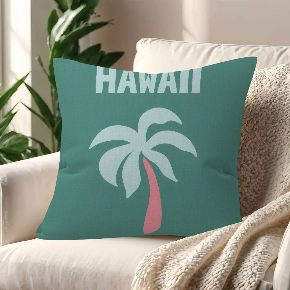 Miami Beach Ibiza Capri Bondi Mykonos Pillow Gifts Home Office Furnishings Bedroom Sofa Car Cushion Cover Case 45X45Cm