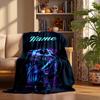 Fierce Dinosaur Custom Flannel Blankets Soft Warm Cozy Throws for Home Decor Holiday Gifts