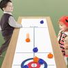 Çocuklar ve Yetişkinler için Aile Eğlencesi Masa Oyunları: Masa Üstü Curling Oyunu 8 Silindir ve Shuffleboard Diskleri ile