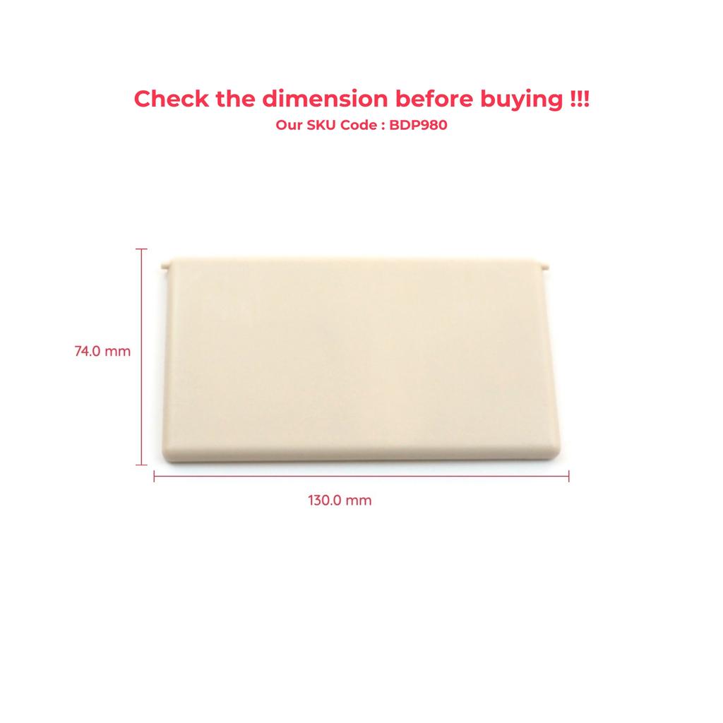 EDP980 Sun Visor Shade Mirror Cover Beige A2038170220 for Mercedes W203 C Class