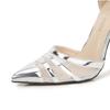 High Heel Pumps Summer Women Pointed Toe Design Stiletto Shallow Mouth Mesh Hollow Large Size 46 Zapatos De Mujer