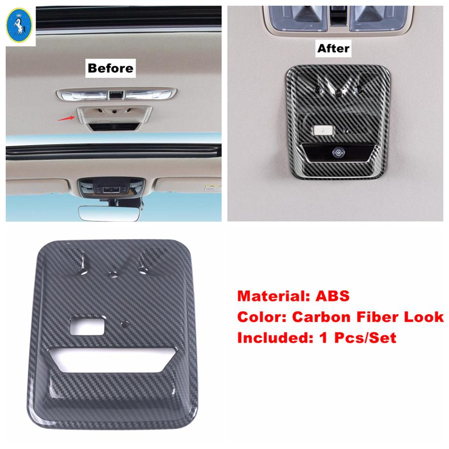 Carbon Fiber Look Roof Air Vent / Third Read Lamp / Second Read Light Cover Trim Accessories For Kia Carnival KA4 - 2024