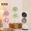Travel Fan with Mist Misting Cooling Fan, Portable USB Handheld Water Three Speed Spray, Desktop Mini for Office Home, Personal Humidifier