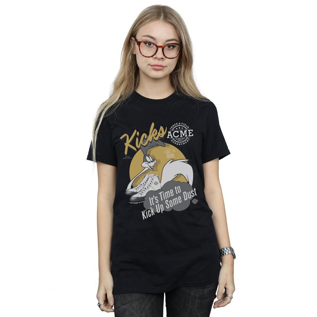 Looney Tunes Womens/Ladies Road Runner Kicks Cotton Boyfriend T-Shirt