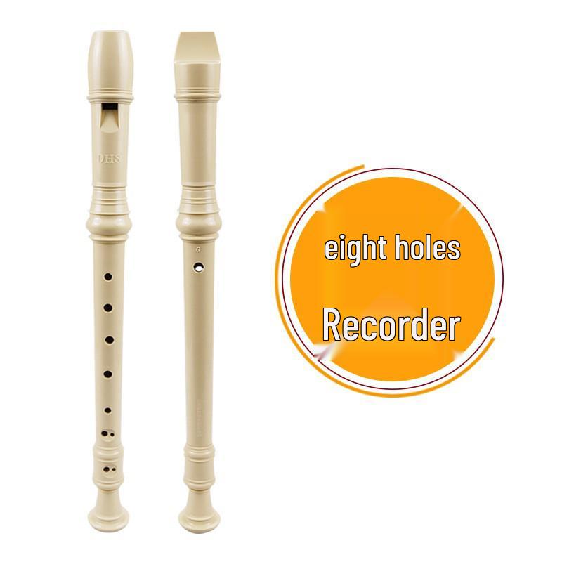 

Chime DHS Student Plastic Recorder, German Style Soprano C, Six/Eight-Hole, White