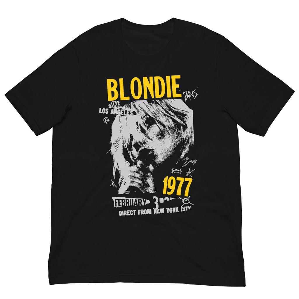 Blondie Retro Unisex T-Shirt  Pure Cotton All-Season Casual Loose-Fitting Streetwear Harajuku Shirts  Vintage T Shirt