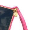 MIUMIU logo Pouch with bag strap Clutch bag Rayon / silk pink