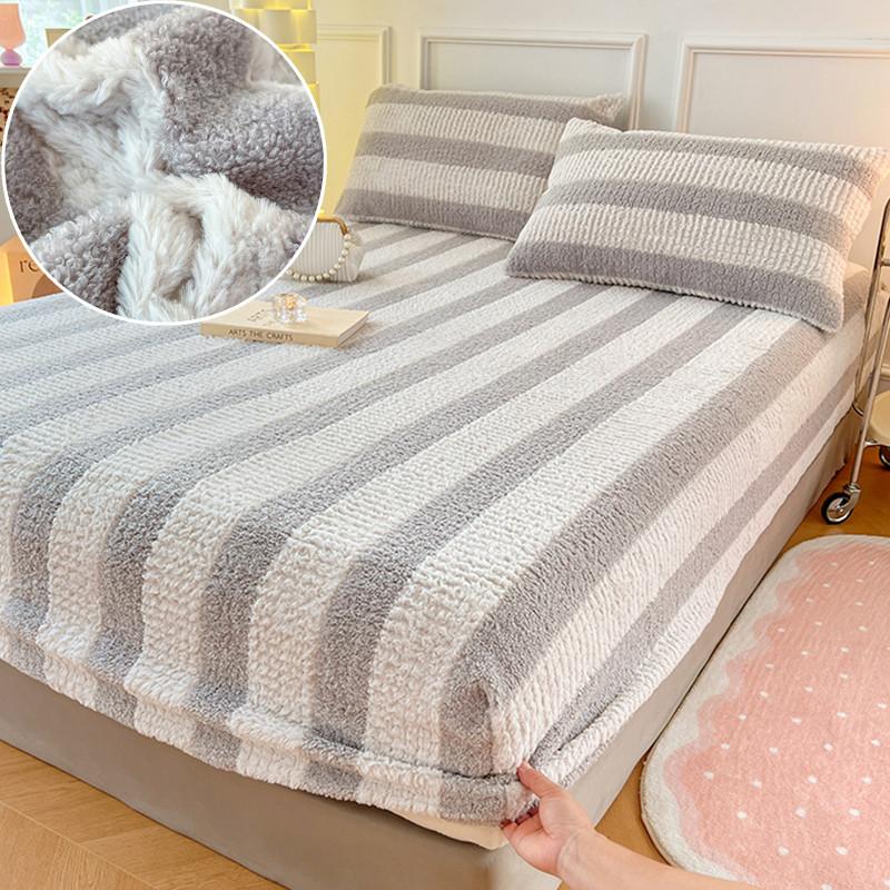 

Плюшевое покрывало на кровать, утолщенная простыня, теплый матрас, эластичная простыня, зимнее покрывало (Нет наволочки)