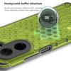 KEYSION Shockproof Armor Case for Xiaomi Redmi A5 4G Soft Silicone+PC Transparent Honeycomb Phone Back Cover for Xiaomi POCO C71