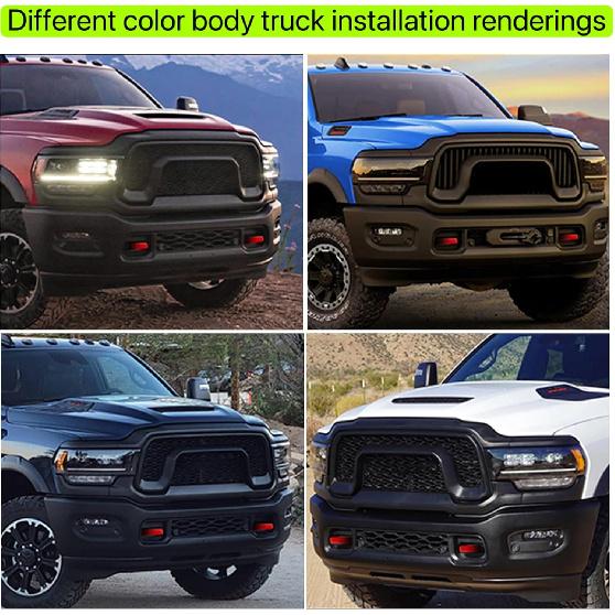 Tow Hook Covers Fits For -2025 RAM 2500/3500,Tow Hitch Cover Car Tow Hooks Compatible With Dodge RAM 2500 And RAM 3500 Accessories -2025 (Red)