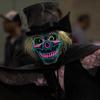 LED Light Up Mask EL Wire Skull Halloween Party Costume