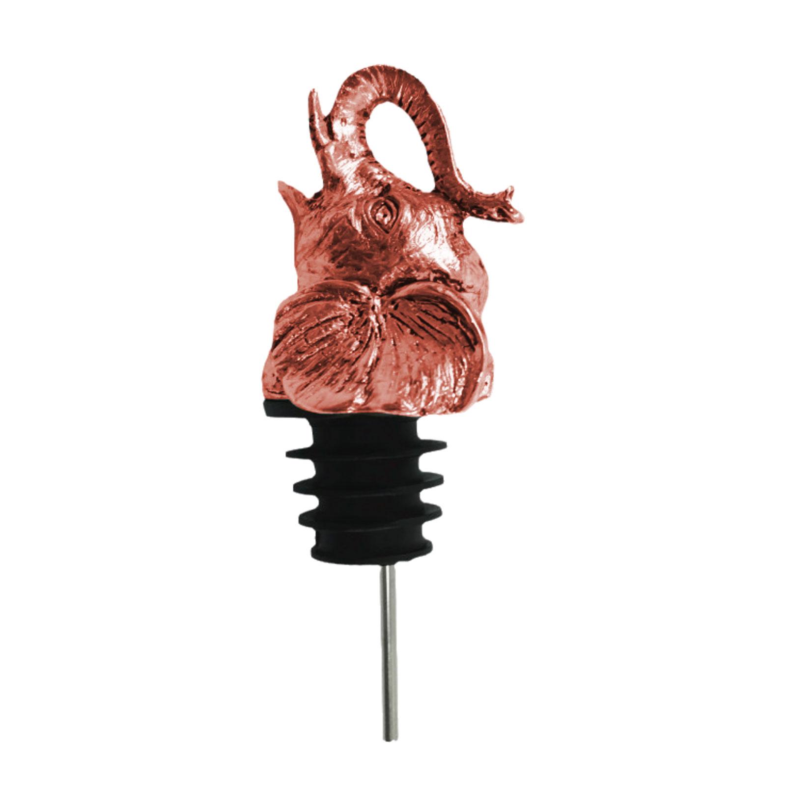 

Kirsite Elephant Head Bottle Stopper Decorative Elephant Head Wine Stopper Stable Wine Pourer Add Charm To Parties розового золота