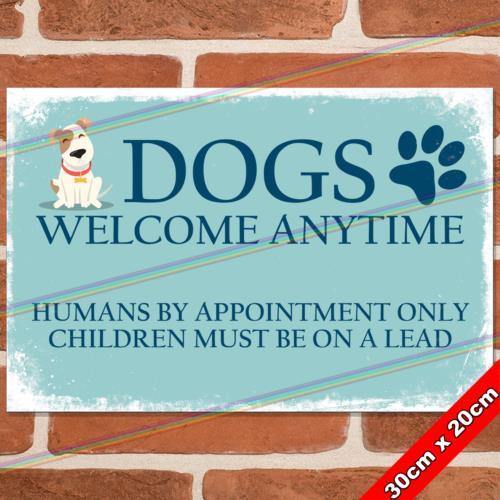 

DOGS WELCOME cm Metal Signs Man Cave Pub Bar Garage Funny Retro Gift Tin SignAluminum 20x30cm（7.8x11.8inch）