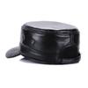 Men's Adjustable Sheepskin Leather Duckbill Cap - Warm Autumn/Winter Hat
