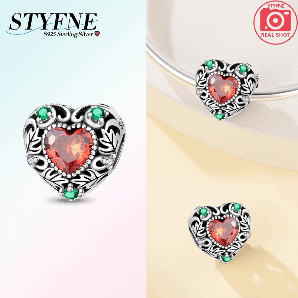 

S925 Silver Autumn Charms Maple Leaf Beads Colored Zircon Pumpkin Flower Basket Fit Diy Jewelry Gift Exquisite Bracelet