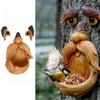 Baumgesicht Vogelhäuschen aus strapazierfähigem Harz für Gartendekoration