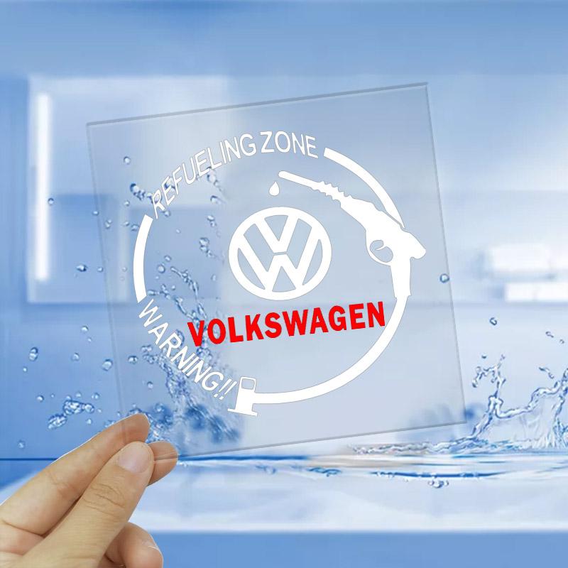 Car Badge Vinyl Reflective Fuel Tank Cap Stickers Decal Accessories For Volkswagen CC Polo 6R Golf 4 5 6 7 MK7 MK4 MK6 Passat B6 B8 T4 T5 Tiguan