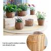 Woven er Basket Rattan Braided Succulent Storage Garden Plant Pot Manual Fruit Organizer Wedding Party Ornaments