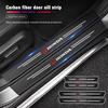 TQDX8 Honda Car Threshold Strip Anti Stepping Leather Protective Sticker For Honda civic accord fit jazz pilot CRV odyssey passport