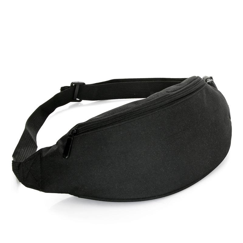 Men's Solid Color Crossbody Phone and Cigarette Waist Bag with Fashionable Texture