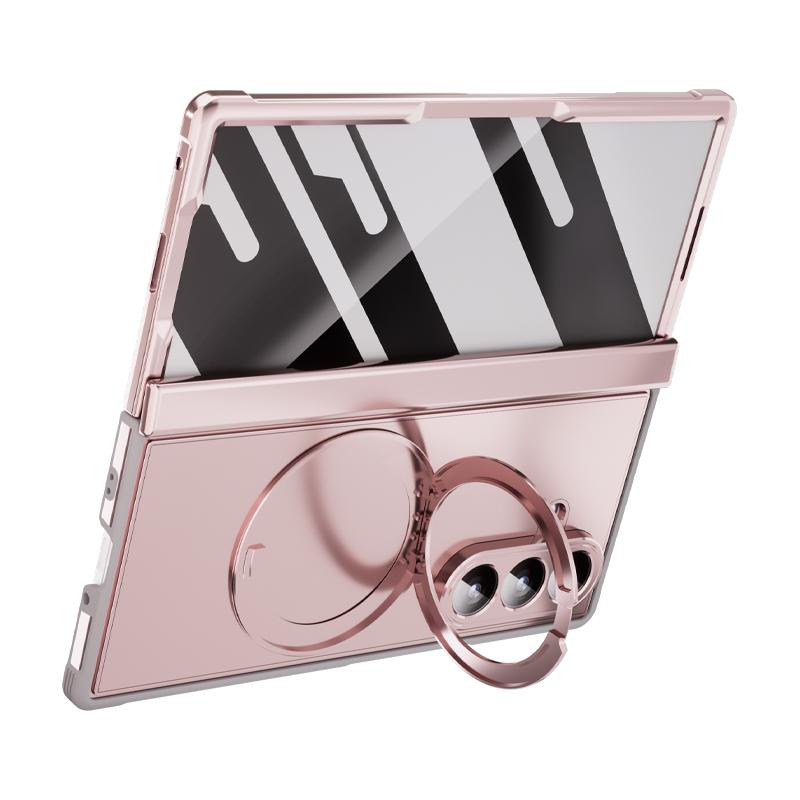 For Samsung Galaxy Z Fold 7 Fold7 Case Luxury Magsafe Ring Stand Magnetic Protective Back Cover Case For Z Fold 7 Sleeve