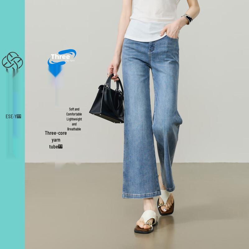 ESE-Y Women s Cropped Flared Jeans 25