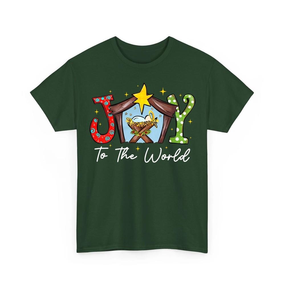 

Joy To The World Baby Jesus Christmas Nativity Scene Unisex TShirt Unisex T-Shirt XXXXL