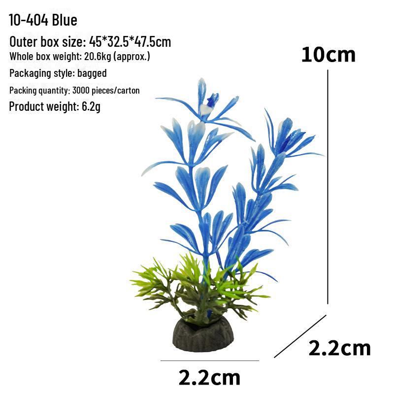 Aquarium Decor: Artificial Plants & Flowers for Fish Tank Landscaping (10-4 Series)
