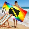 Name Custom NAC Breda Print Beach Towel, Large Soft Quick Dry Towel for Beach Camping Swimming