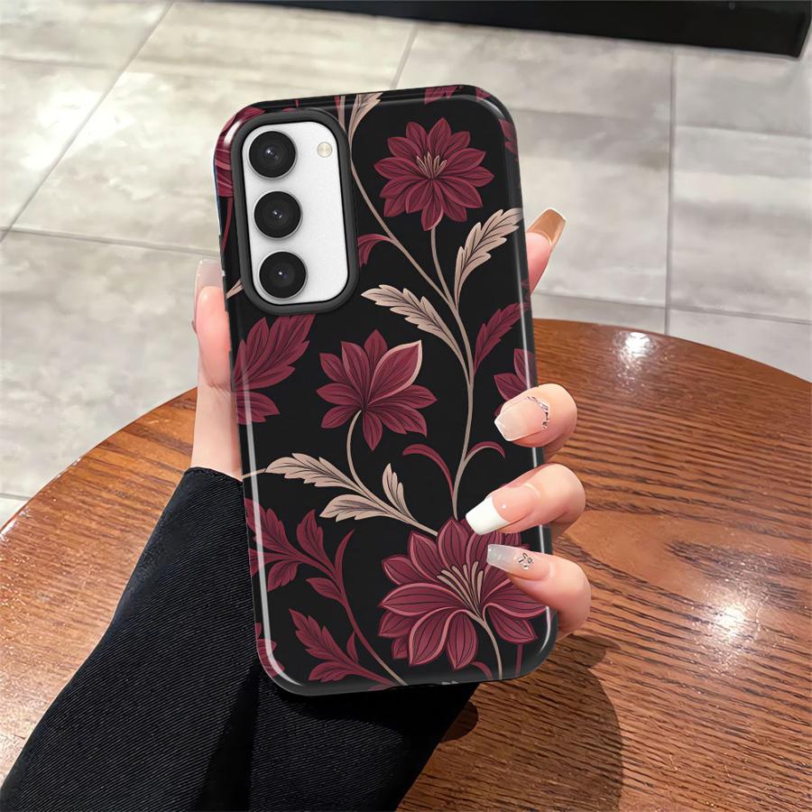 

Soft Cover Capa Phone Case for Samsung Galaxy S25 S20 FE S23 A26 S25Ultra A16 S23Ultra A56 S24 Ultra A36 Retro Little Flower Galaxy S23+