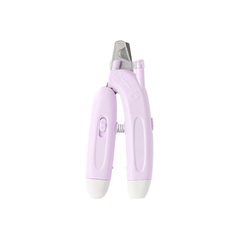 LED Pet Nail Clippers with Built-in Light Safe Easy Nail Cutting for Dogs Cats Comfortable Grip Gentle Nail Trimmers Tool