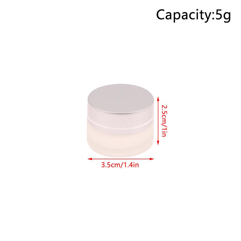 5/10/15/20/30/50/100G Frosted Glass Refillable Ointment Bottles Empty Cosmetic Jar Pot Eye Shadow Face Cream Container