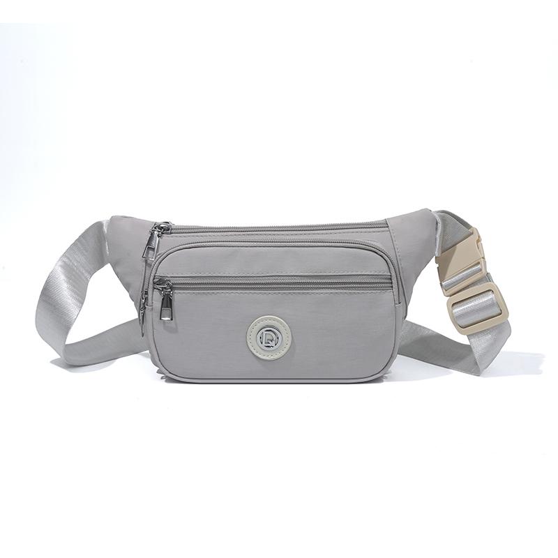

Large Capacity Shoulder Bag Nylon Bag Women s Chest Bag сірий колір