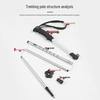 Ultra-Light Aluminum Telescopic Walking Poles - Adjustable 4-Section Folding Trekking Sticks for Hiking