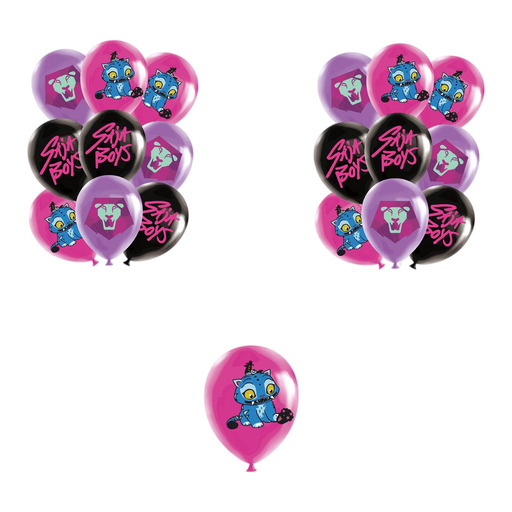 Birthday Theme Party Decoration Banner Pull Flag Cake Flag Balloon- Set