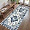Bohemian Runner Rug Anti-Slip Stain-Resistant Entry Balcony Floor Mat Bedroom Kitchen Carpet Home Decoration
