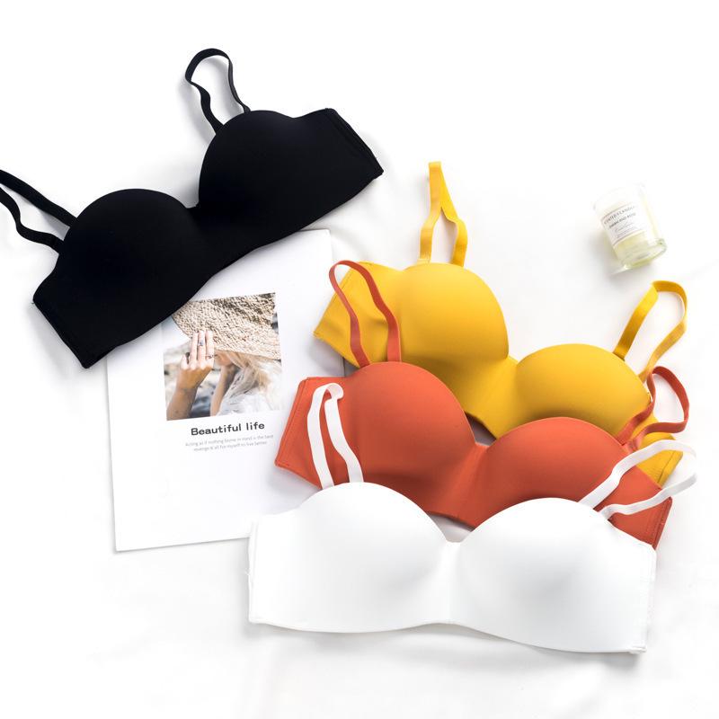 Marshmallow Strapless Non-Slip Seamless Wireless Bra for Women