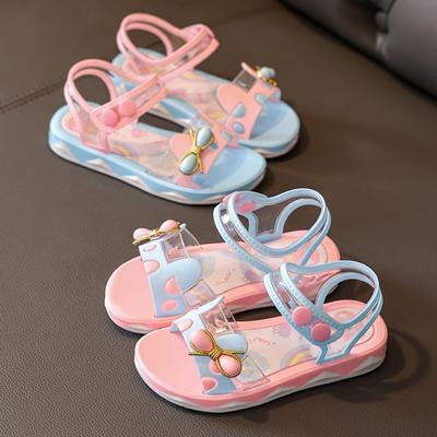 Kids Sandals Summer New Fashion Sandals Princess Shoes Student Shoes Soft Sole Beach Shoes Sandals for Girls Kid Shoes Sandalias