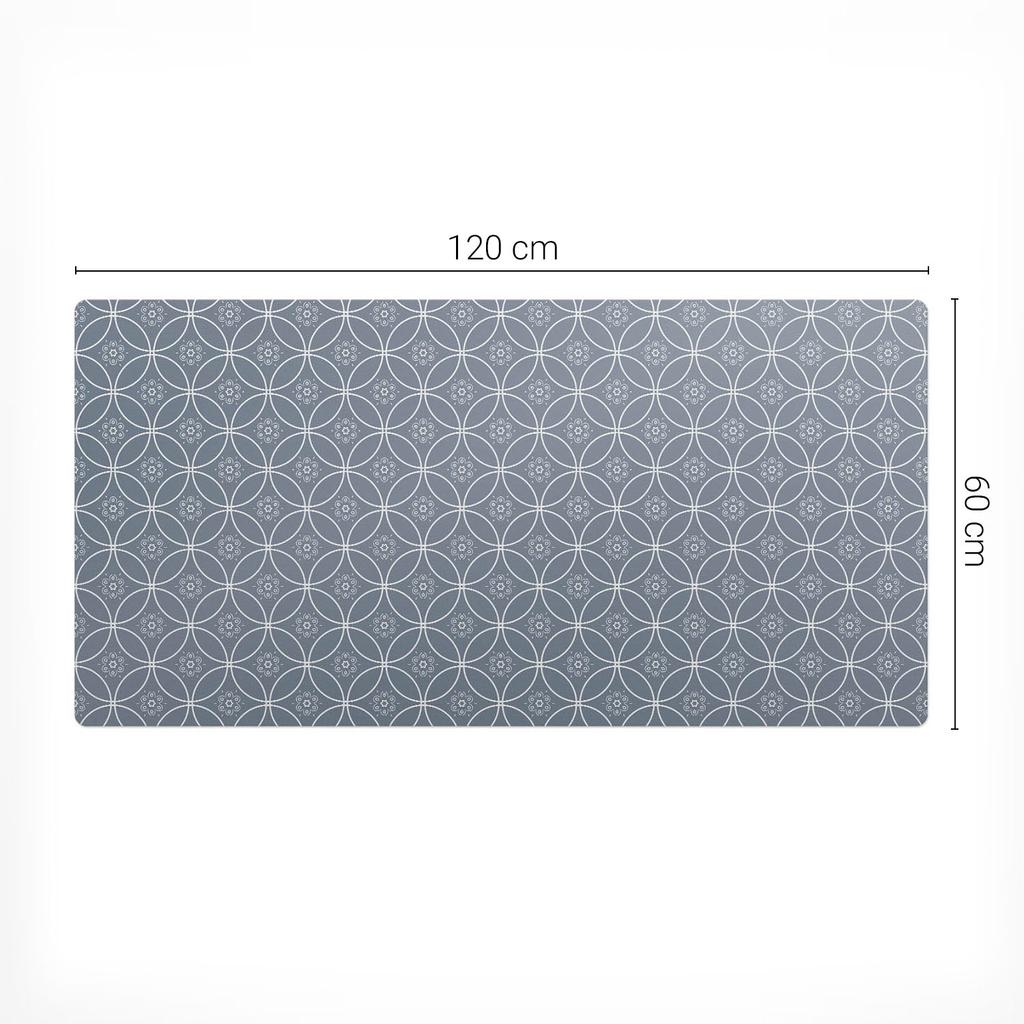 Decorative Mat for Laptop On Desk Geometric Retro Pattern 120X60 Cm