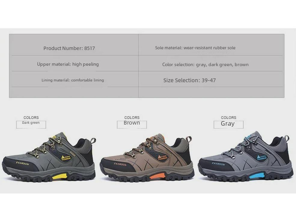 Pantofi de drumeție de primăvară pentru bărbați, mărimea mare 47 - încălțăminte sport casual, cu talpă joasă, antiderapantă, pentru sporturi în aer liber