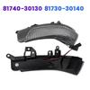Durable-1Pair Rearview Mirror LED Turn Signal Light 81740-30130 81730-30140 For Toyota  Prius Reiz Camry Crown Avalon Mark
