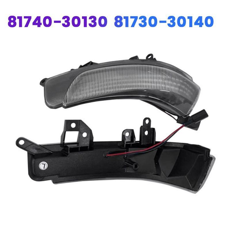 Durable-1Pair Rearview Mirror LED Turn Signal Light 81740-30130 81730-30140 For Toyota Prius Reiz Camry Crown Avalon Mark