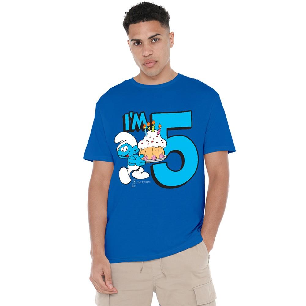 Smurfs Birthday I M 5 T-Shirt S-4XL Royal L