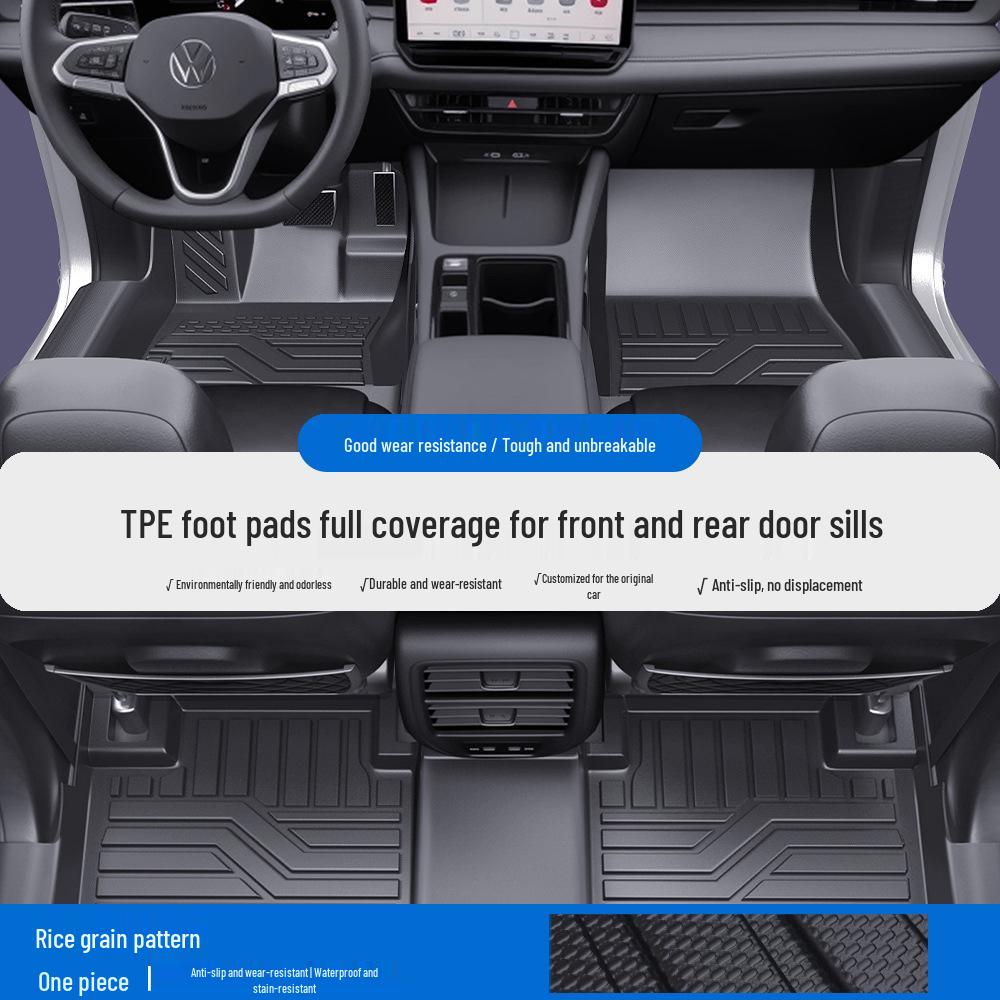 Volkswagen ID3/ID4/ID6/ID7 Polo CC Beetle TPE Full Coverage Car Mats & Door Sill