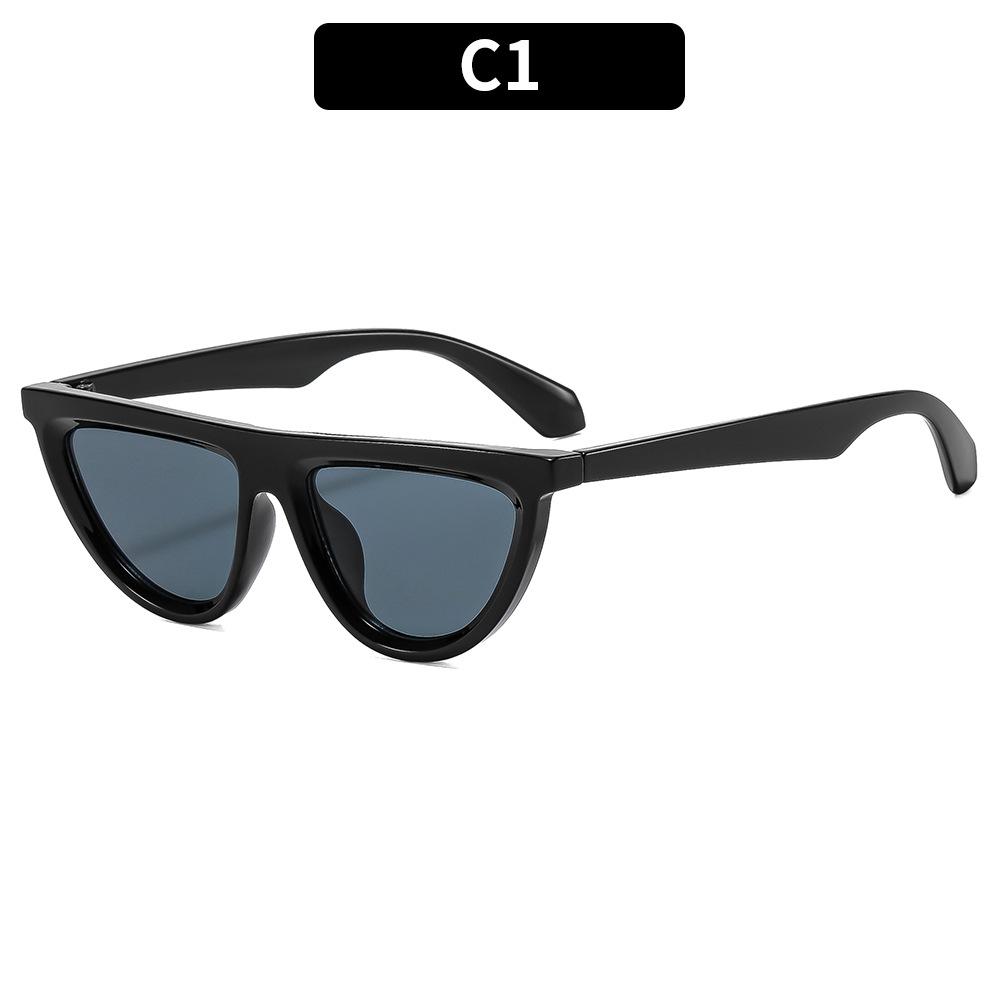 Women s sunglasses - unisex fashion half-moon cat eye sunglasses
