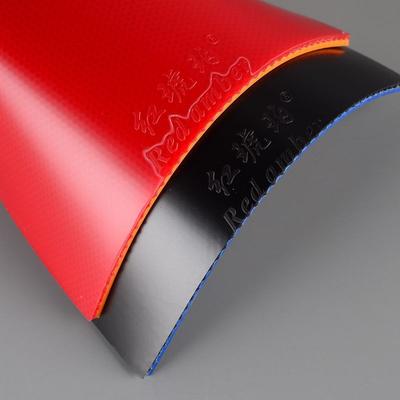 Caoutchouc de Tennis de Table Rouge Ambre Très Élastique Caoutchouc Collant Picots Intérieurs Caoutchouc de Ping-Pong Éponge Astringente Pour l'Entraînement au Tennis de Table