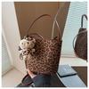 Leopard Print Retro Shoulder Bag - European & American Inspired Versatile Women's Fashion Handbag