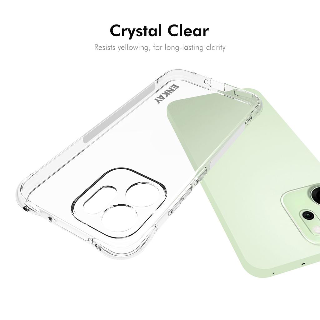 Für Oppo Reno14 5G (Global) Transparente Handyhülle ENKAY HAT PRINCE Stoßfest Rutschfest TPU-Abdeckung